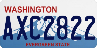 WA license plate AXC2822
