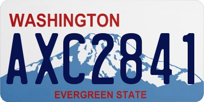 WA license plate AXC2841