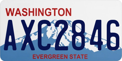 WA license plate AXC2846