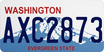 WA license plate AXC2873
