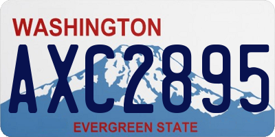 WA license plate AXC2895
