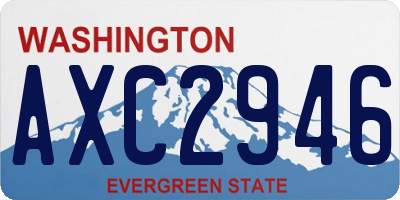 WA license plate AXC2946
