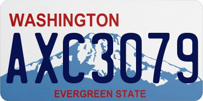 WA license plate AXC3079