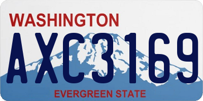 WA license plate AXC3169