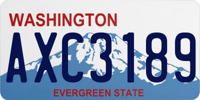 WA license plate AXC3189