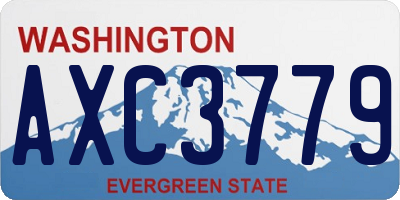 WA license plate AXC3779