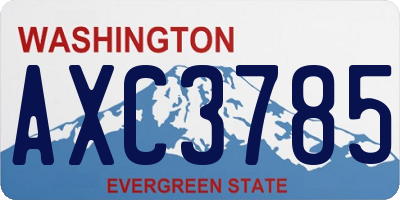 WA license plate AXC3785