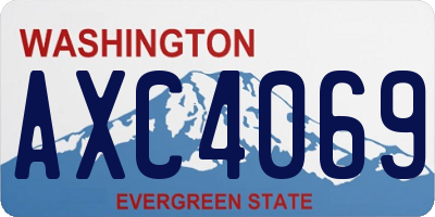 WA license plate AXC4069