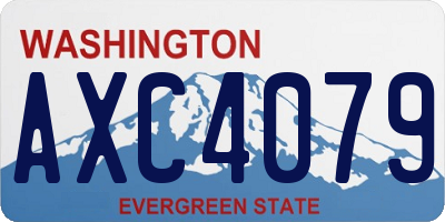 WA license plate AXC4079