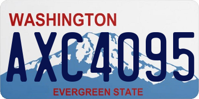 WA license plate AXC4095