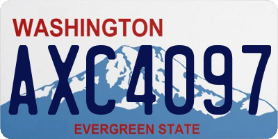 WA license plate AXC4097
