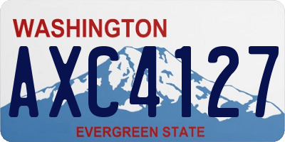 WA license plate AXC4127