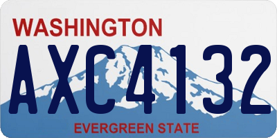 WA license plate AXC4132
