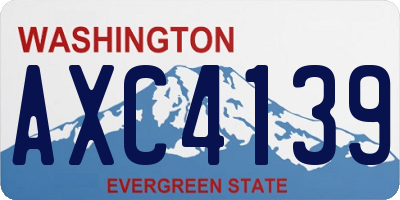WA license plate AXC4139