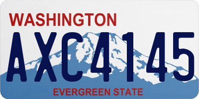WA license plate AXC4145