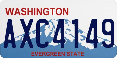 WA license plate AXC4149