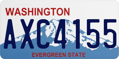 WA license plate AXC4155