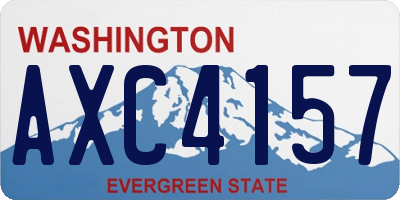 WA license plate AXC4157