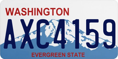 WA license plate AXC4159