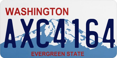 WA license plate AXC4164