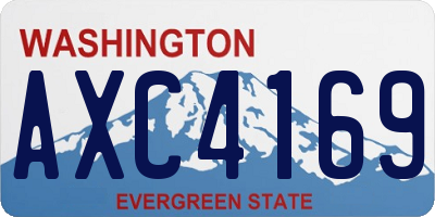 WA license plate AXC4169