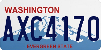 WA license plate AXC4170