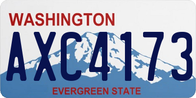 WA license plate AXC4173