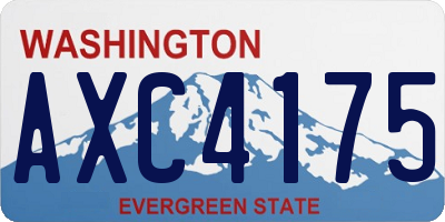 WA license plate AXC4175