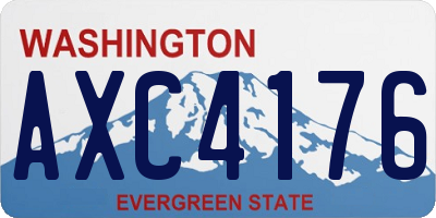 WA license plate AXC4176