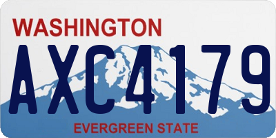 WA license plate AXC4179