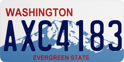 WA license plate AXC4183
