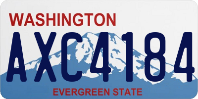 WA license plate AXC4184