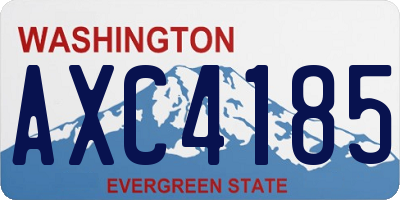 WA license plate AXC4185