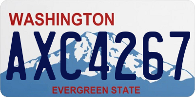 WA license plate AXC4267