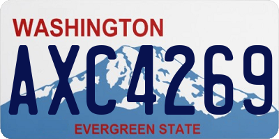 WA license plate AXC4269