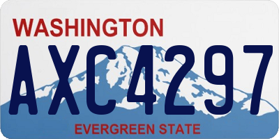 WA license plate AXC4297