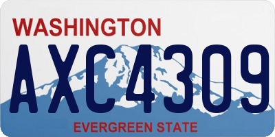 WA license plate AXC4309