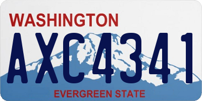 WA license plate AXC4341