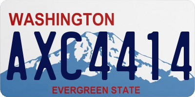 WA license plate AXC4414
