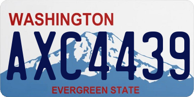 WA license plate AXC4439