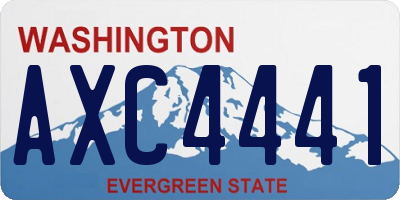 WA license plate AXC4441