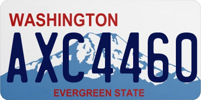 WA license plate AXC4460