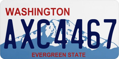 WA license plate AXC4467