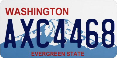 WA license plate AXC4468
