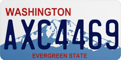 WA license plate AXC4469