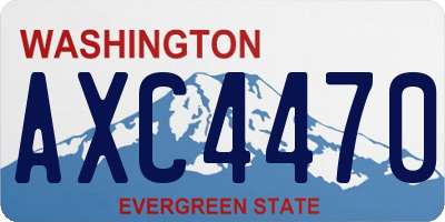 WA license plate AXC4470