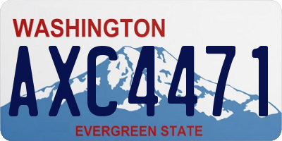 WA license plate AXC4471