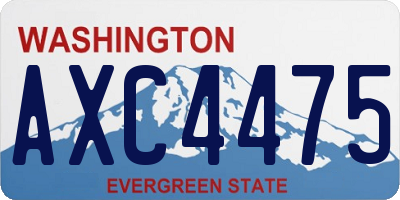 WA license plate AXC4475