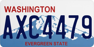 WA license plate AXC4479