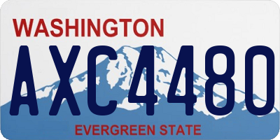 WA license plate AXC4480